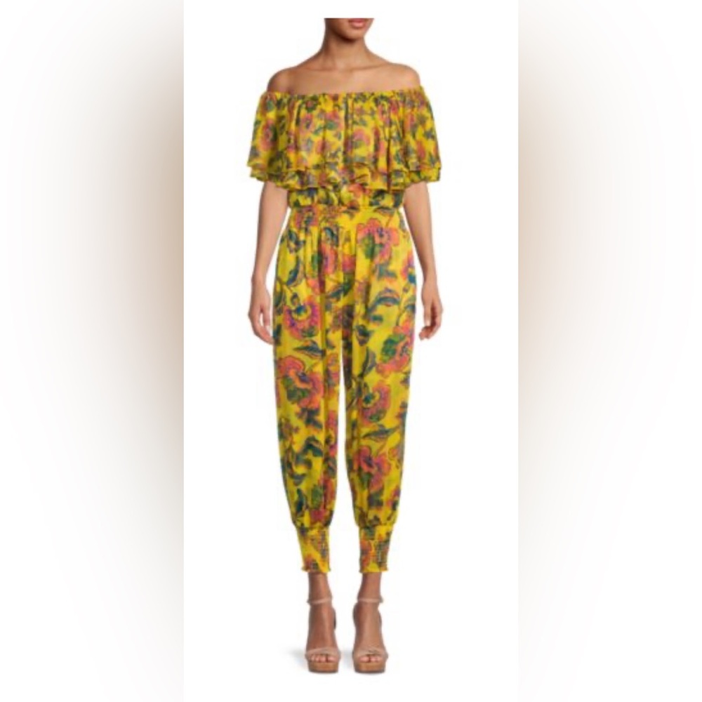 Misa Los Angeles Bita Jumpsuit in Grand Canary (only worn once)